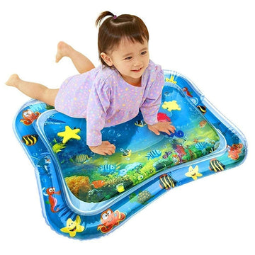 Baby Kids Water Play Mat Inflatable Infant Tummy Time Play mat – Baby Slap Pad 8 CM Upto 26.5 Inches long- For 3 to 24 Months Kids