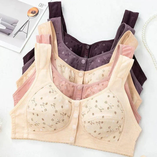 CottonEase Front-Open Soft Bra
